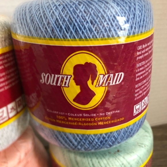 Vtg South Maid Mercerised Cotton Yarn - Picture 4 of 15